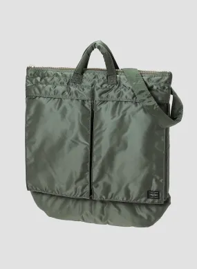 Porter-Yoshida & Co Tanker 2-Way Helmet Bag in Sage Green