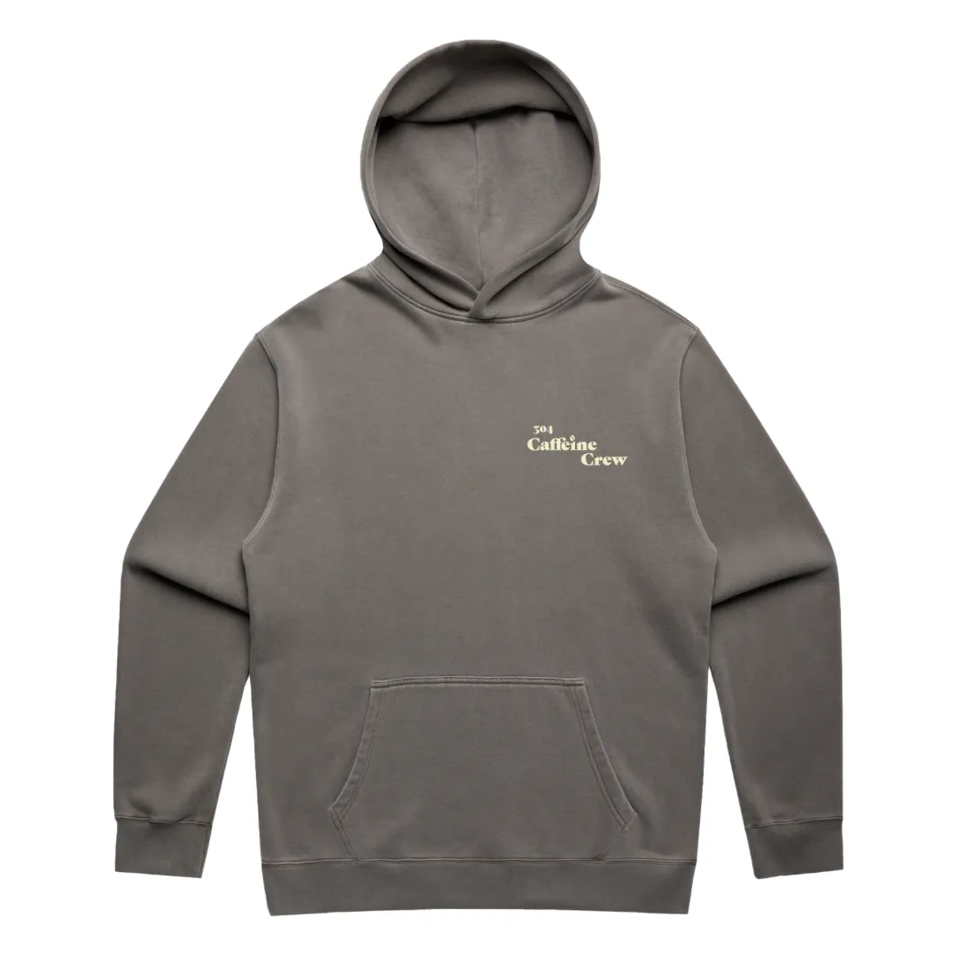 304 Womens Caffeine Crew Hoodie Faded Grey