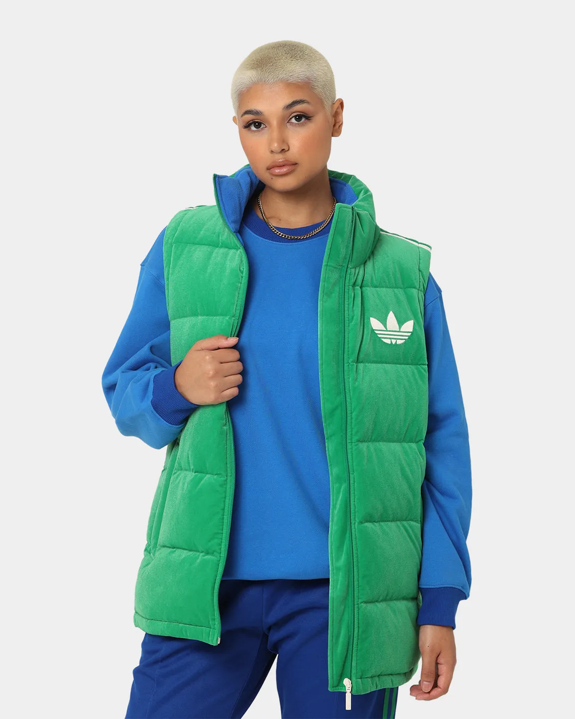 Adidas Adicolor Women's Velvet Vest Green