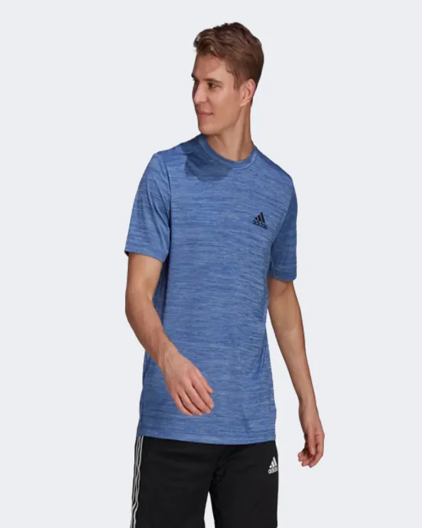 Adidas Aeroready Designed 2 Move Sport Stretch Men Training T-Shirt Royal Blue