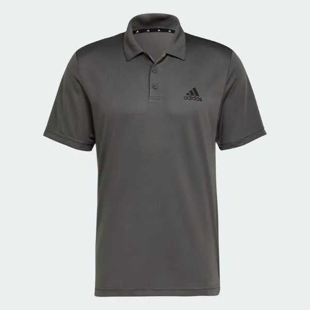 Adidas Aeroready Men Training Polo Short Sleeve Grey Six