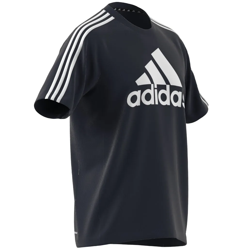 Adidas AEROREADY Sereno Men's Logo Jersey BLUE