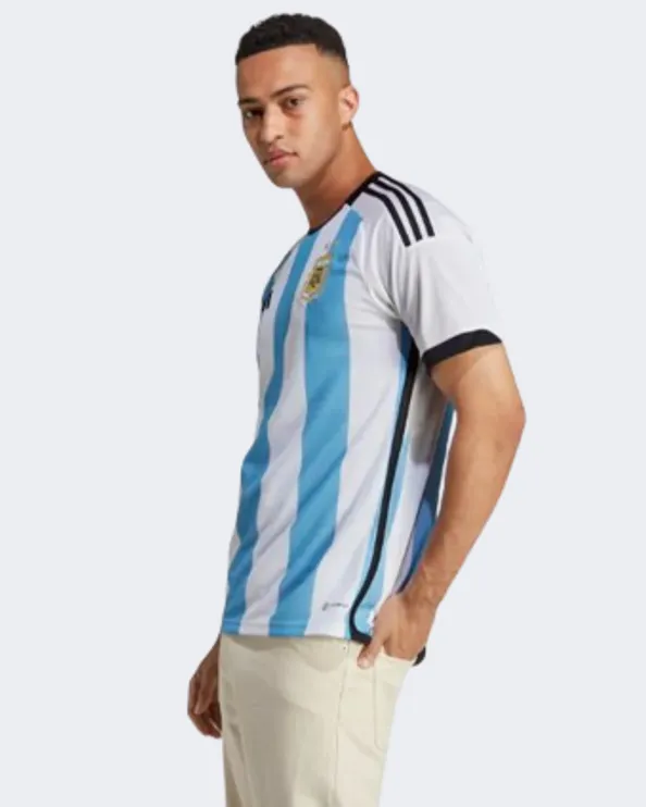 Adidas Argentina 22 Home Men Football T-Shirt White/Blue Hf2158