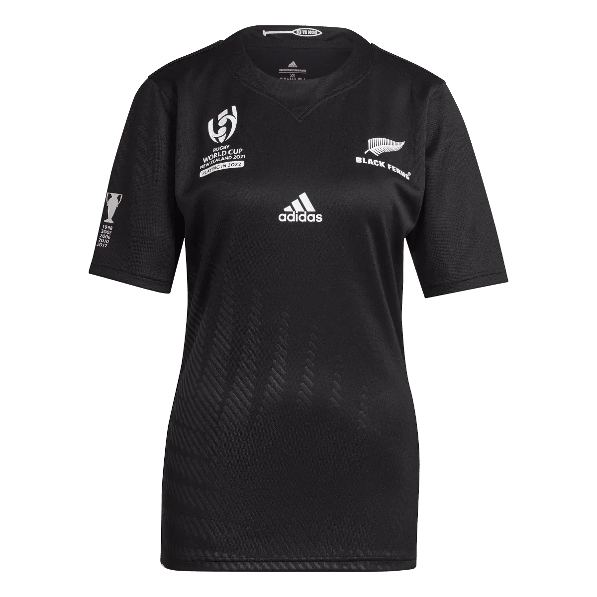 adidas Black Ferns RWC 2021 Home Rugby Shirt