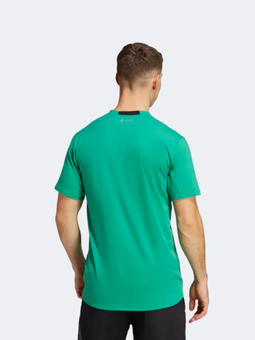 Adidas Designed For Training Men Training T-Shirt Court Green