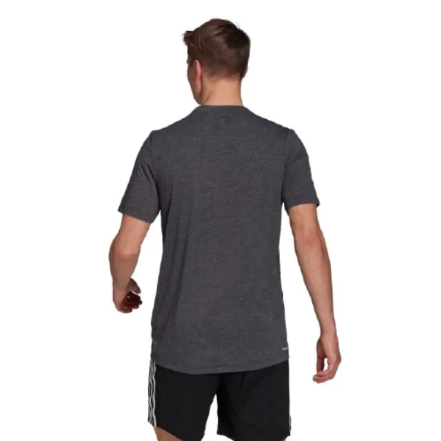 Adidas Designed To Move Men Training T-Shirt Black Melange/White