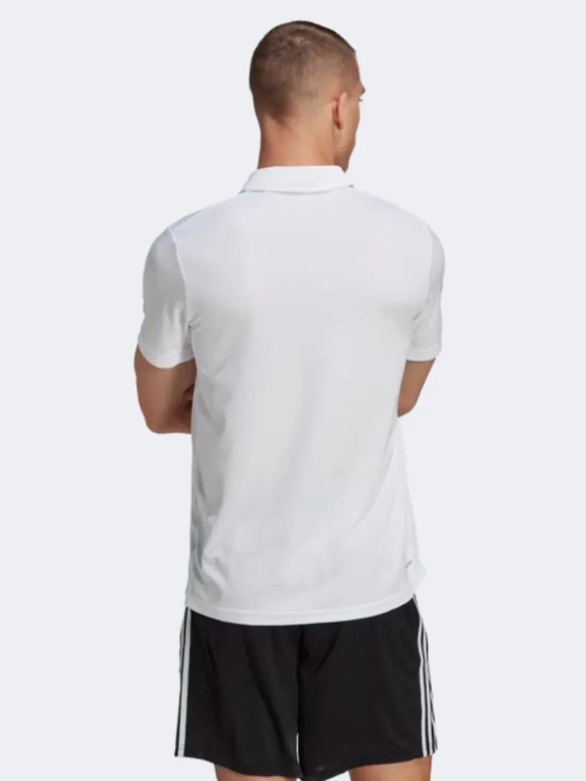 Adidas Essential Base Men Training Polo Short Sleeve White/Black