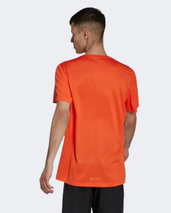 Adidas Own The Run Men Running T-Shirt Orange/Silver Hl5990