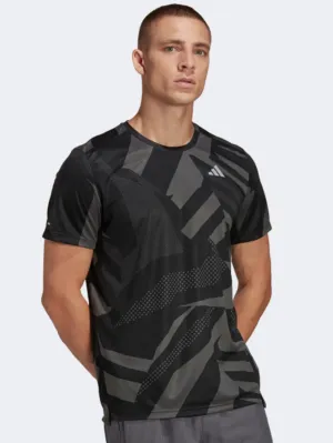 Adidas Own The Run Seasonal Men Running T-Shirt Black/Grey