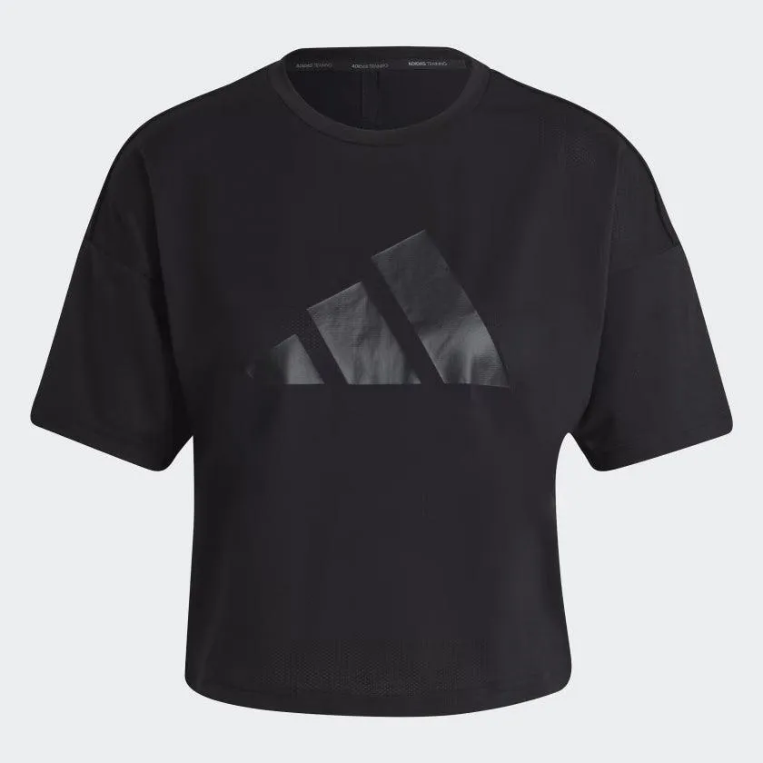 Adidas Train Icons 3 Bar Womens Tee