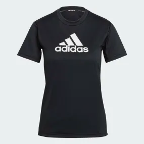 Adidas Womens Primeblue Logo Sport Tee