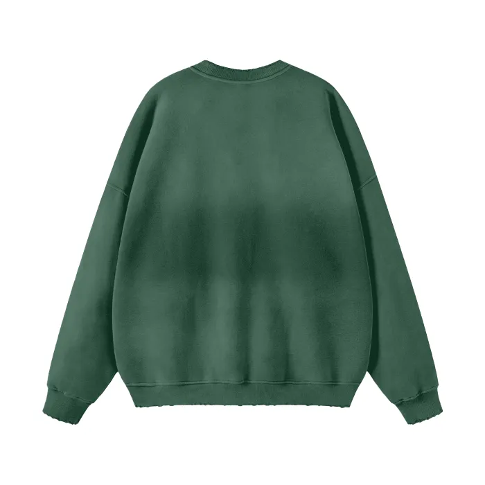 AM&IS Streetwear Unisex Gradient Washed Effect Pullover