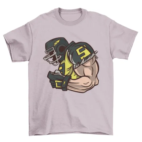 American football profile t-shirt design