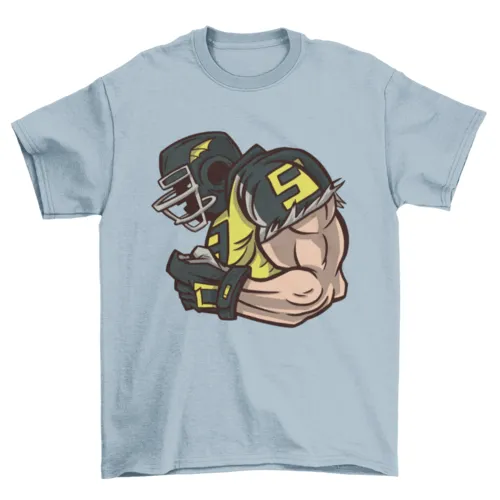 American football profile t-shirt design