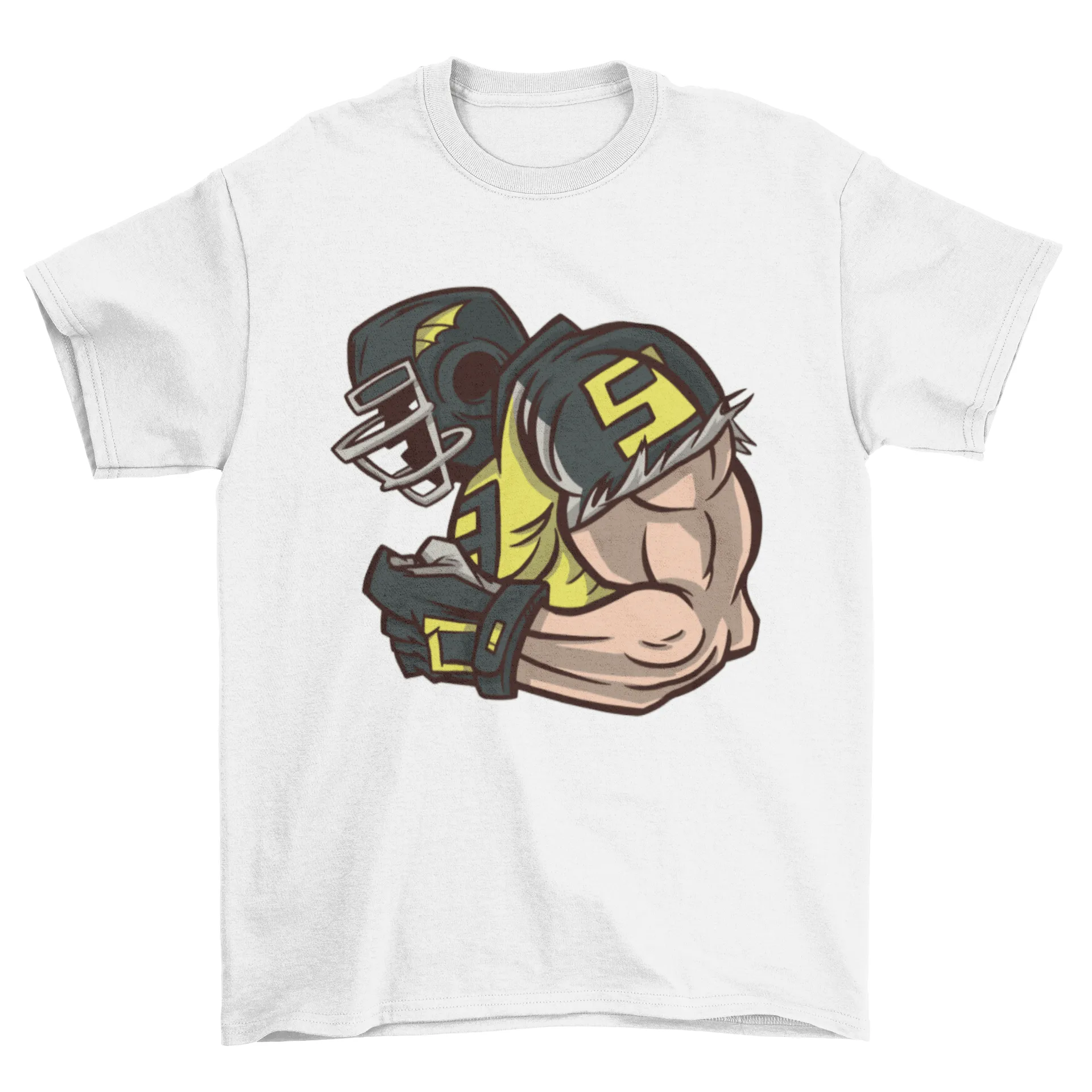 American football profile t-shirt design