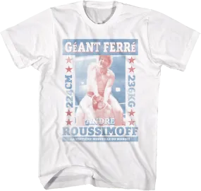 Andre Roussimoff Andre The Giant T-Shirt