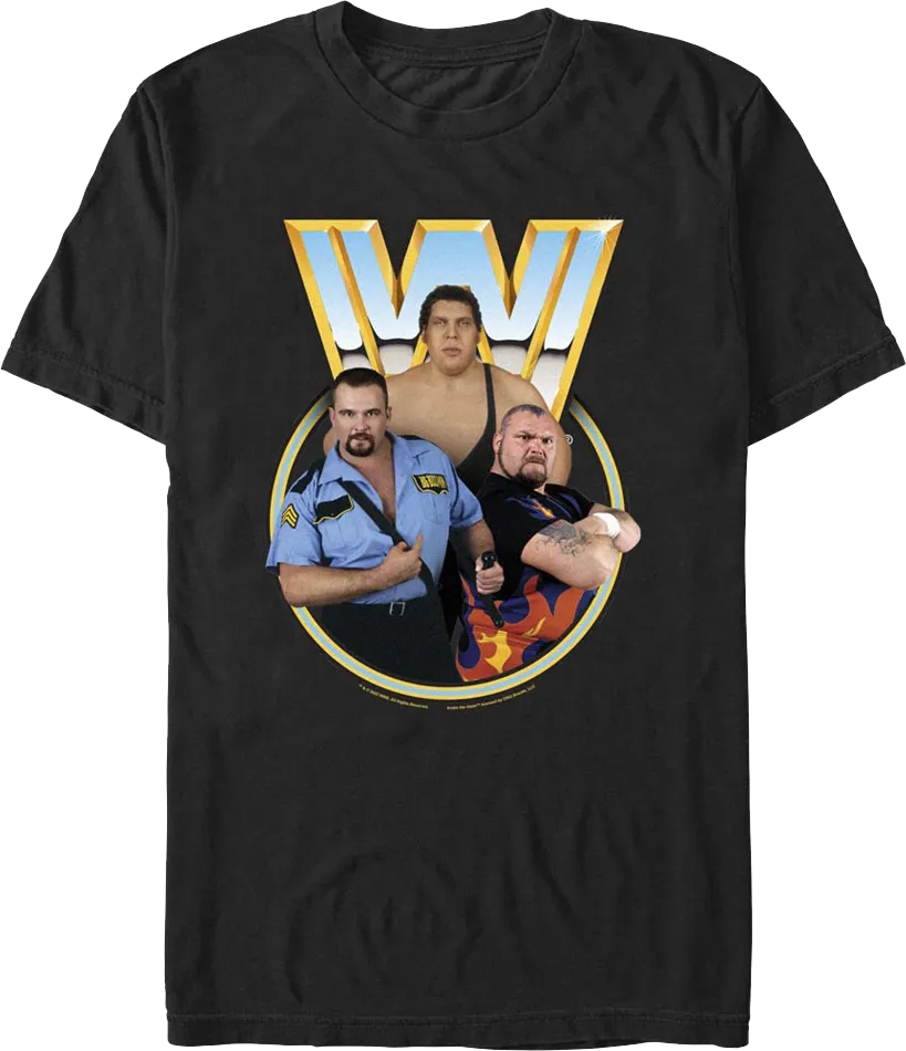 Andre The Giant, Bam Bam Bigelow, Big Boss Man WWE T-Shirt