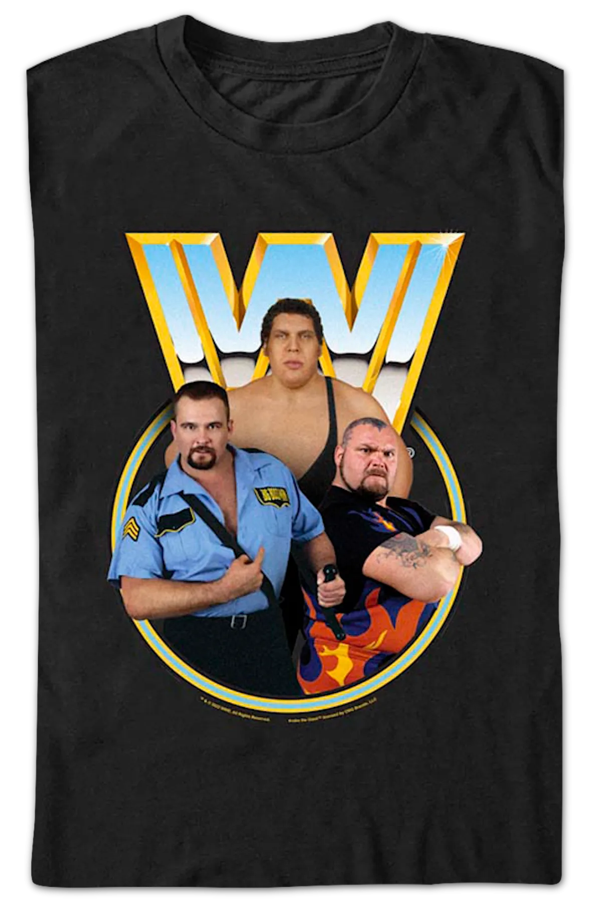 Andre The Giant, Bam Bam Bigelow, Big Boss Man WWE T-Shirt