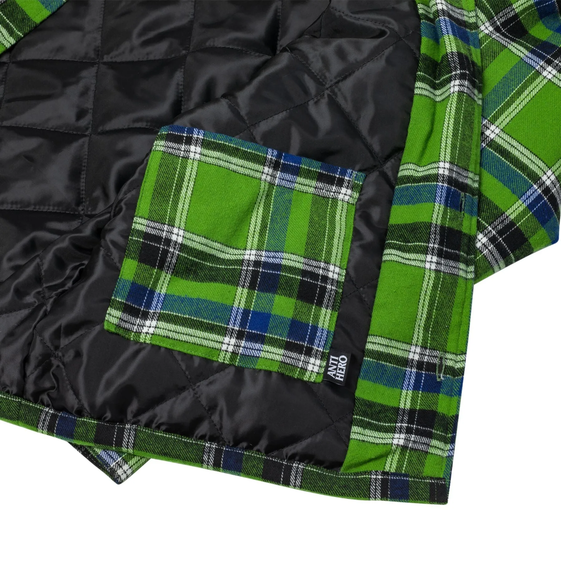 Antihero Basic Eagle Flannel Jacket Green/Blue