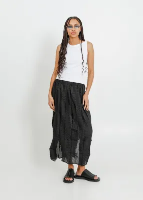 ARBOR PLEAT SKIRT / BLACK