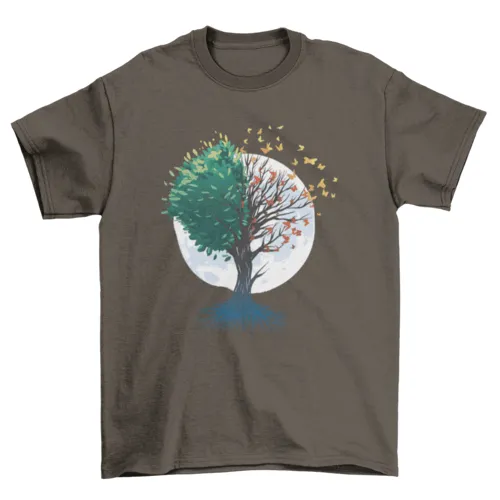 Autumn Butterfly Tree Tee