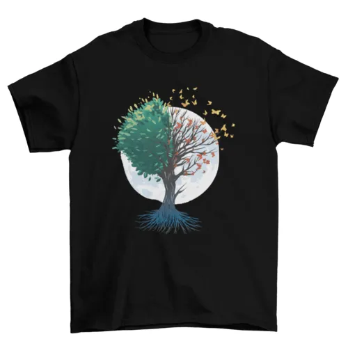 Autumn Butterfly Tree Tee