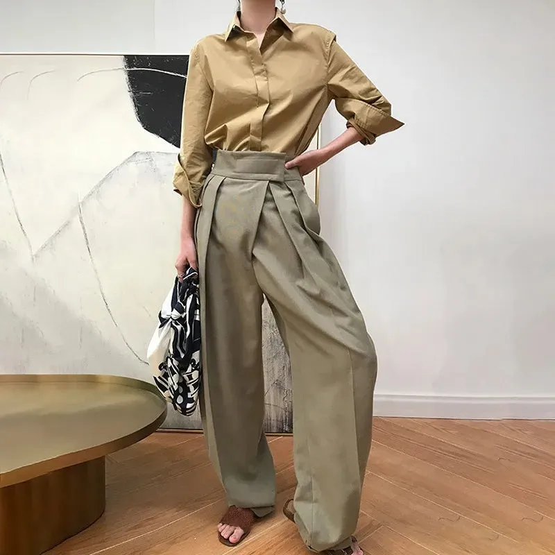 Autumn Women's Harem Pants High Waist Causal Loose Trouser For Women Pants Female Clothes Fashion Elegant