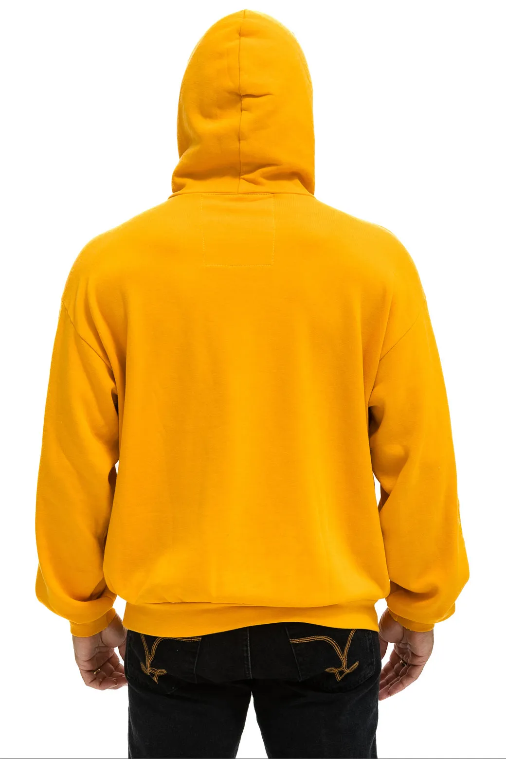 AVIATOR NATION ASPEN RELAXED PULLOVER HOODIE - GOLD