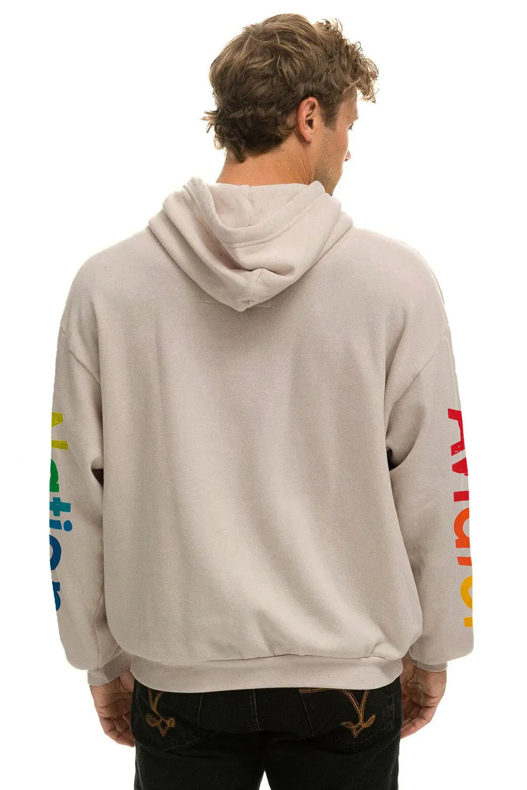 AVIATOR NATION NORTH SHORE RELAXED PULLOVER HOODIE - SAND