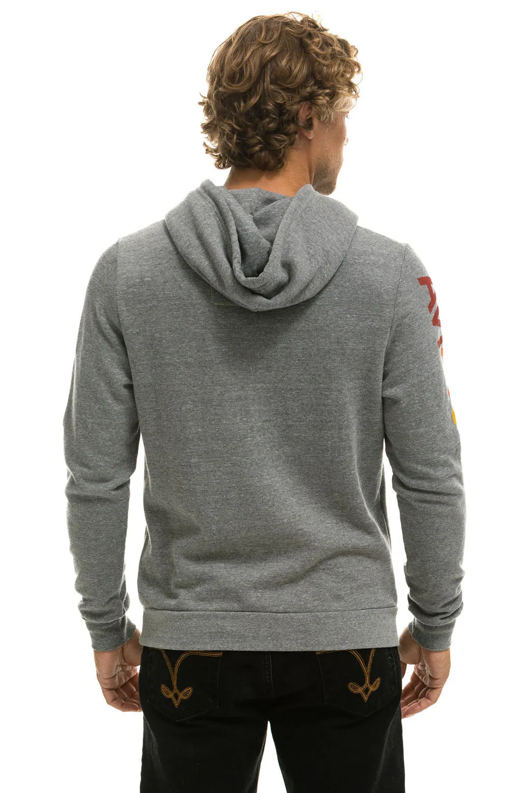 AVIATOR NATION PULLOVER HOODIE - HEATHER GREY