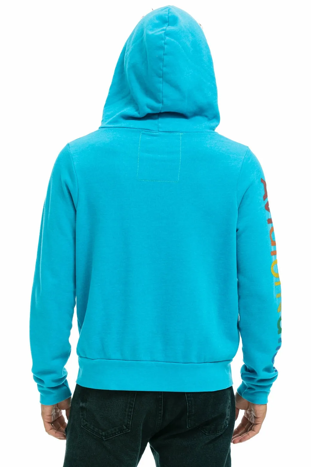 AVIATOR NATION VAIL ZIP HOODIE - NEON BLUE