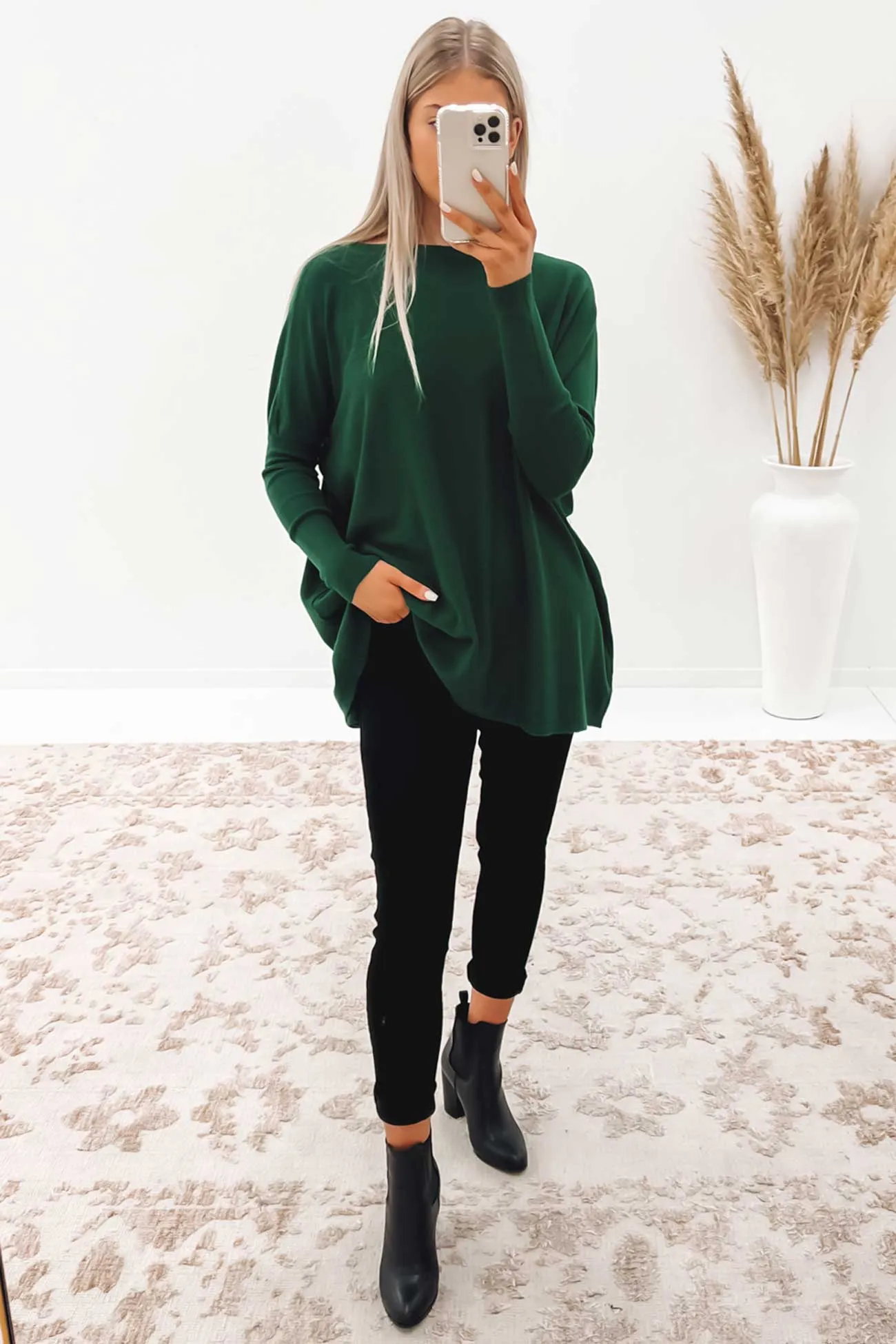 Aziza Knit Jumper Green