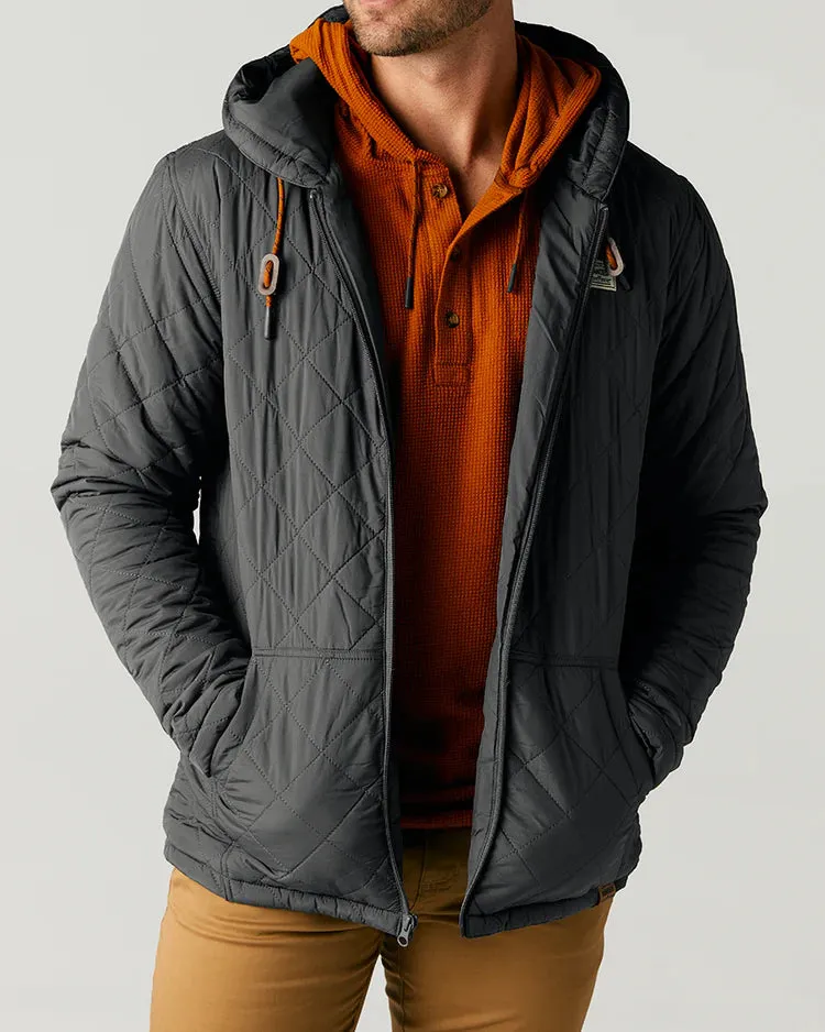 Banded Mountainside Full Zip Quilted Jacket