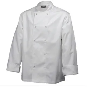 Basic Stud Chef Jacket (Long Sleeve) White