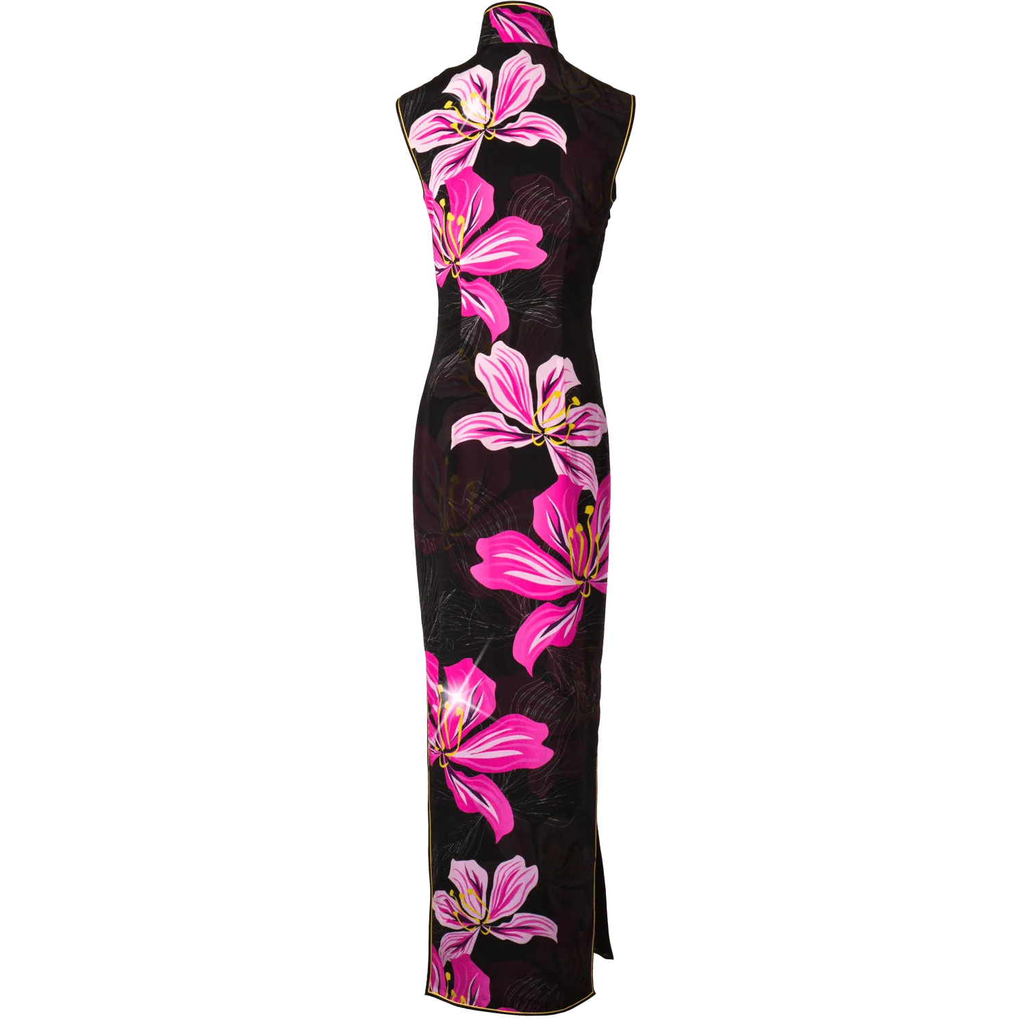 【BAUHINIA】Masterpiece Collection Haute Couture 100% Silk Cheongsam with Crystals (Sleeveless / Tailored Fit)