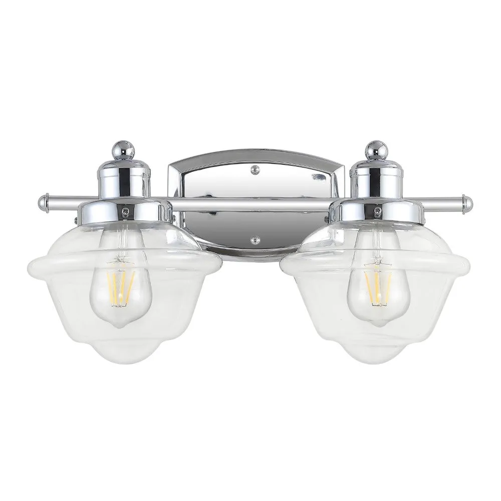 Beck Iron/Glass schoolhouse LED Vanity Light