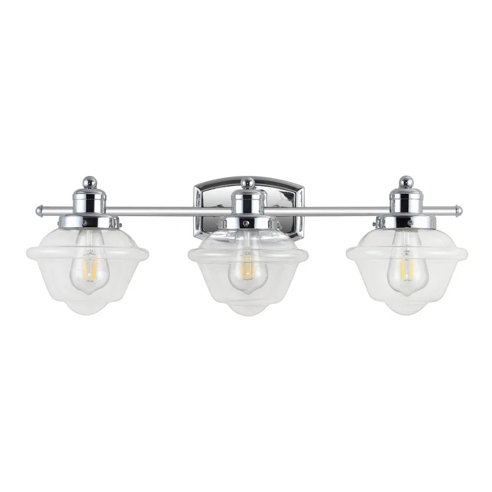 Beck Iron/Glass schoolhouse LED Vanity Light