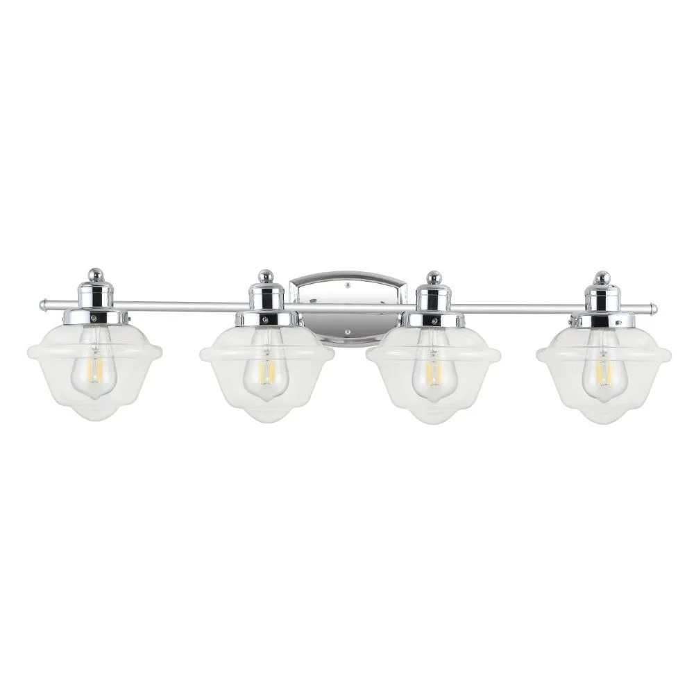 Beck Iron/Glass schoolhouse LED Vanity Light