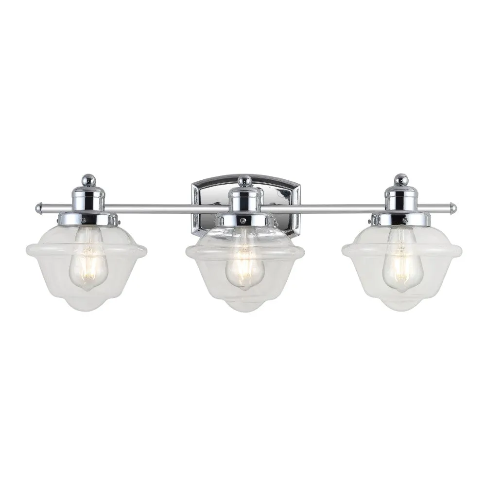 Beck Iron/Glass schoolhouse LED Vanity Light