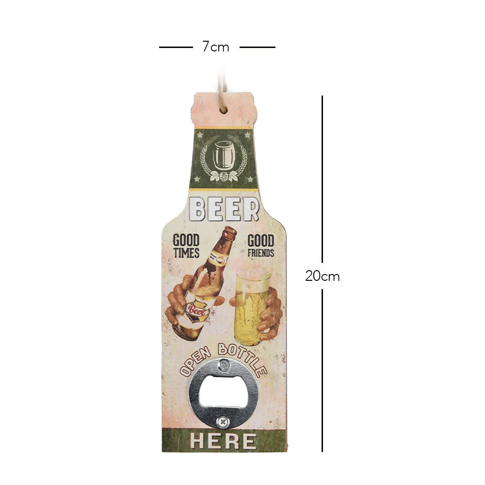 Beer Bottle Opener with String for Wall Hanging