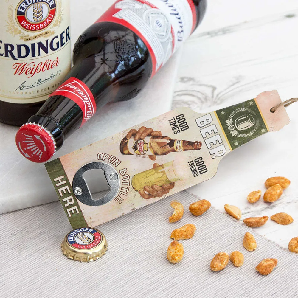 Beer Bottle Opener with String for Wall Hanging