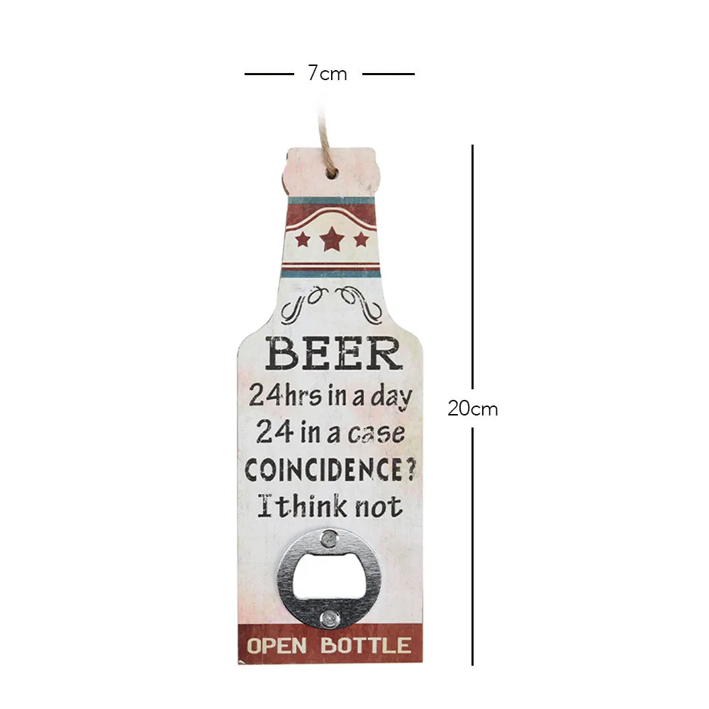 Beer Bottle Opener with String for Wall Hanging