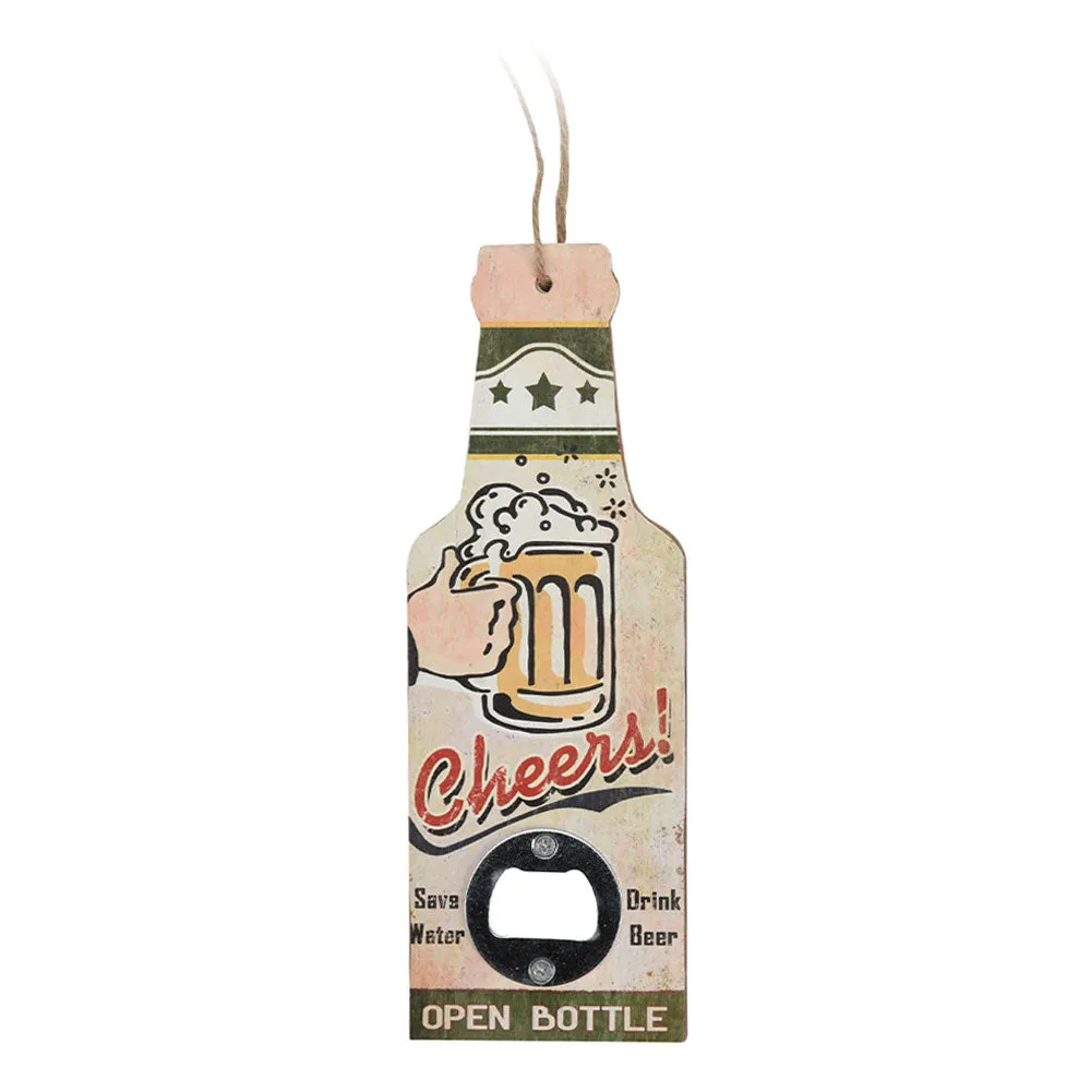 Beer Bottle Opener with String for Wall Hanging