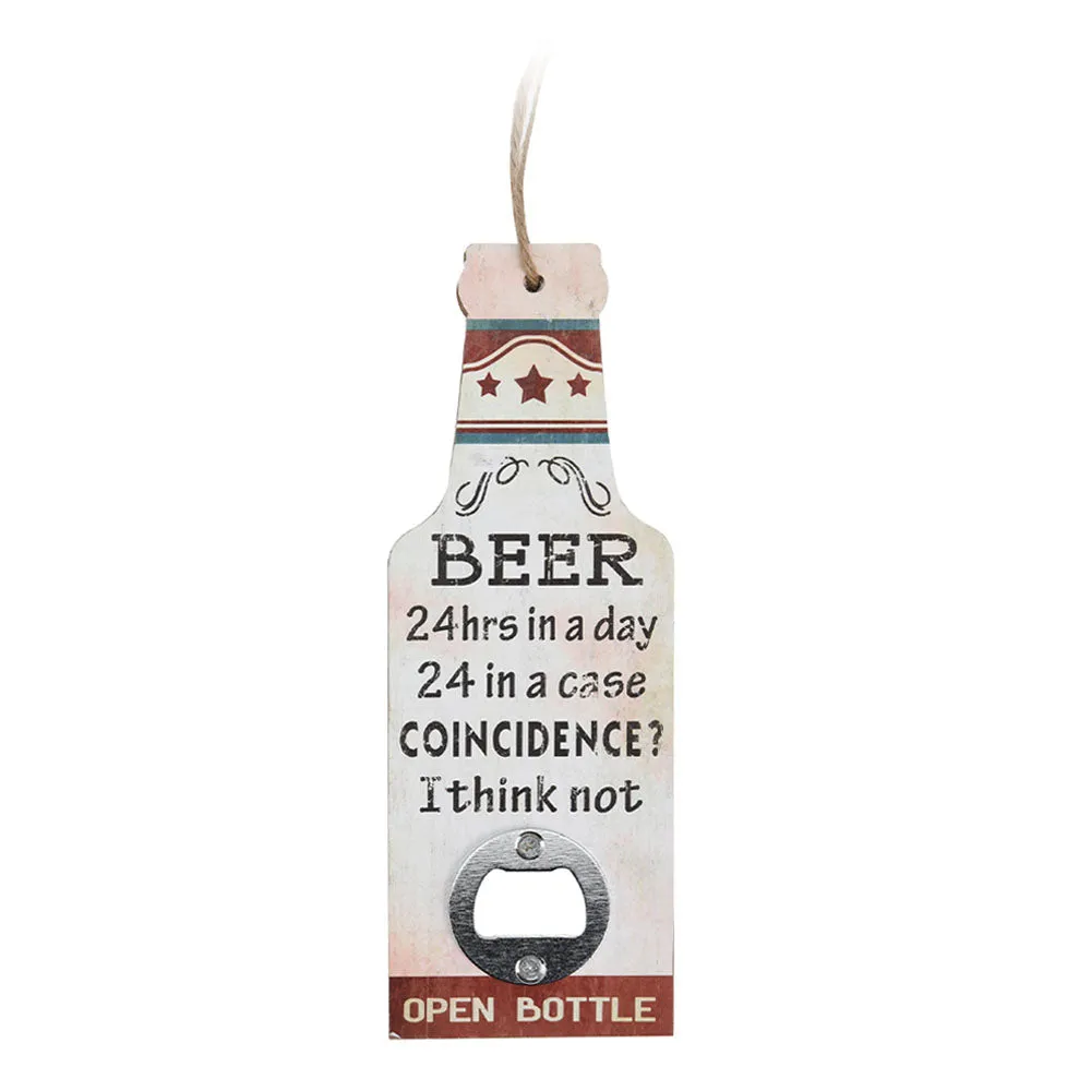 Beer Bottle Opener with String for Wall Hanging