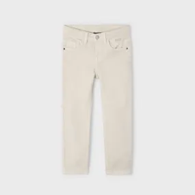 BEIGE TWILL TROUSER FOR BOYS