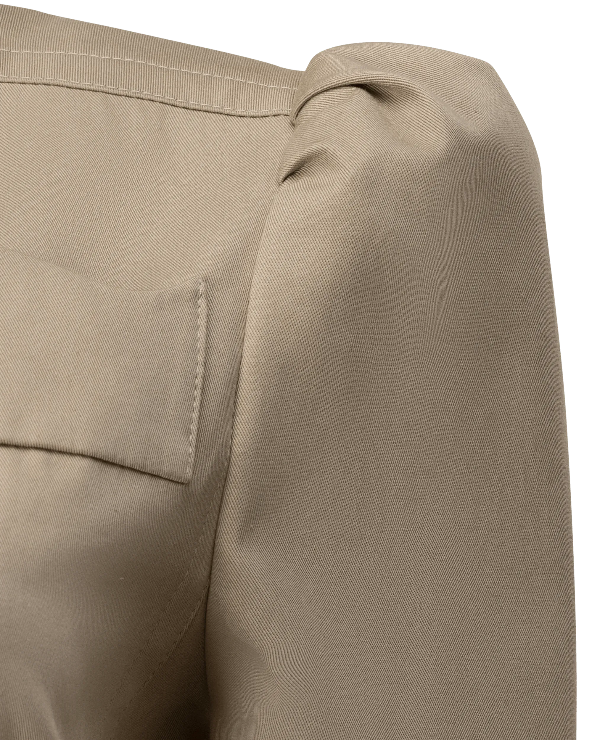 Belted Gabardine Cropped Jacket