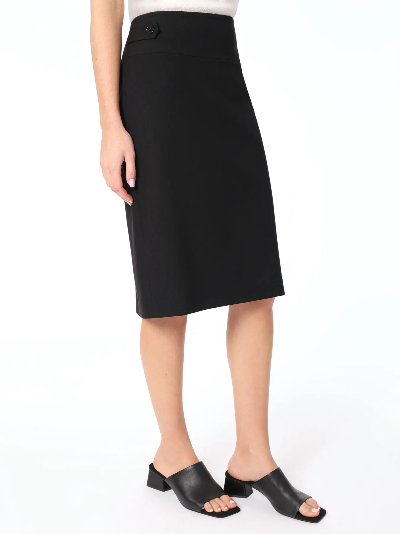 Bi-Stretch High-Rise Skirt