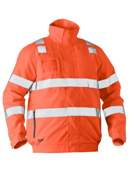 Bisley Taped Hi Vis Wet Weather Bomber Jacket (BJ6770T)