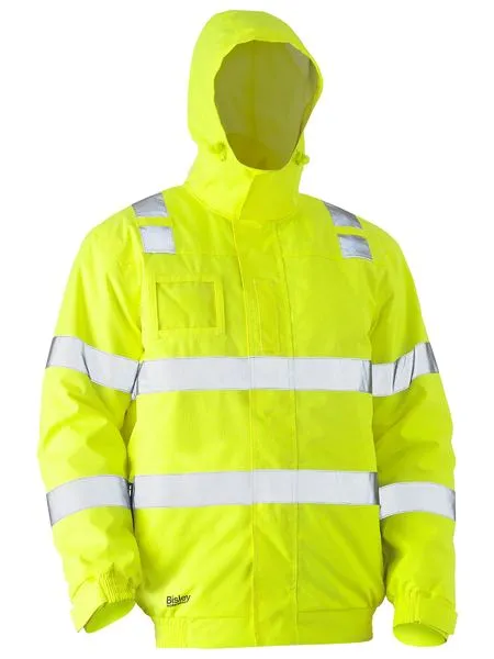 Bisley Taped Hi Vis Wet Weather Bomber Jacket (BJ6770T)