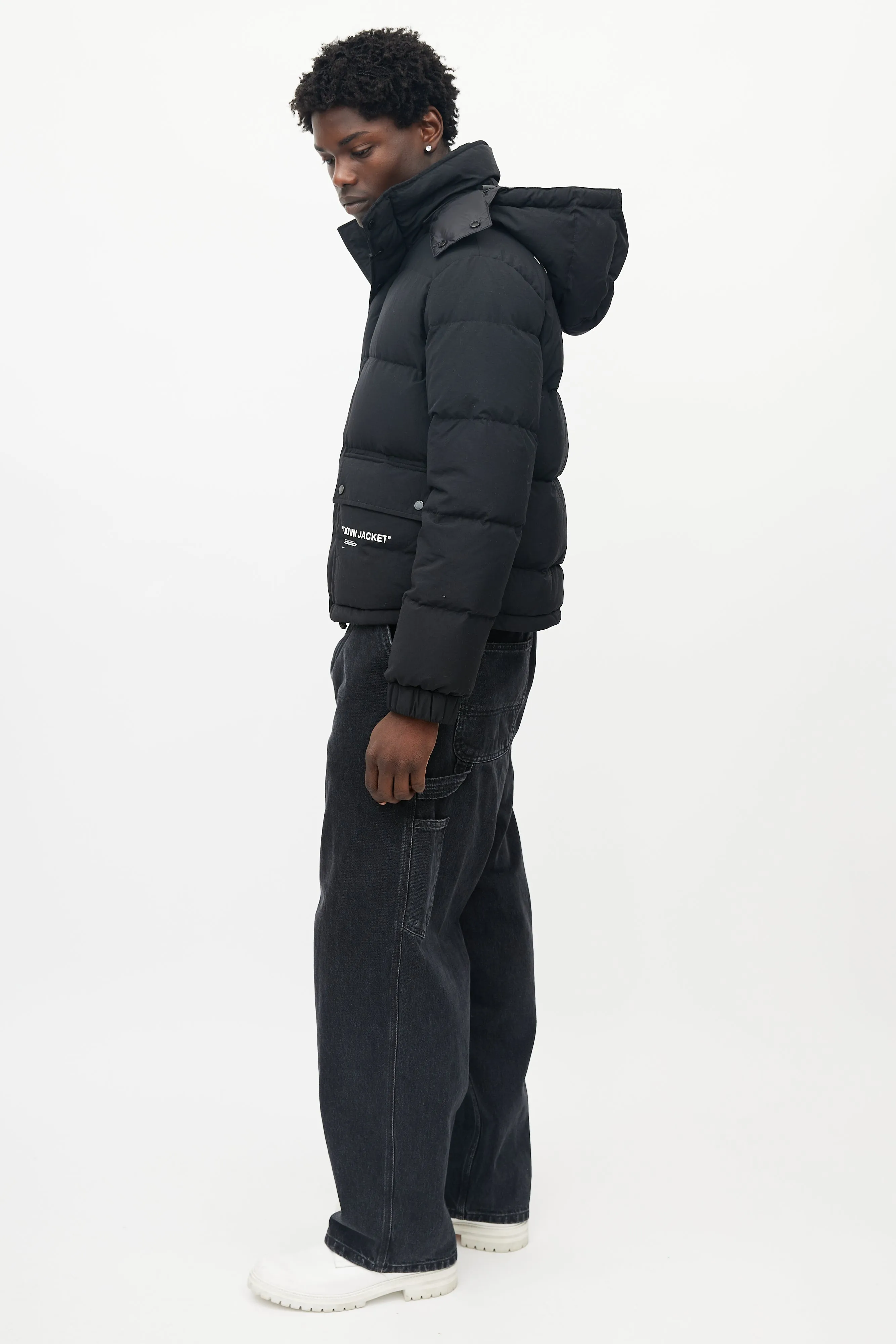 Black Down Puffer Jacket